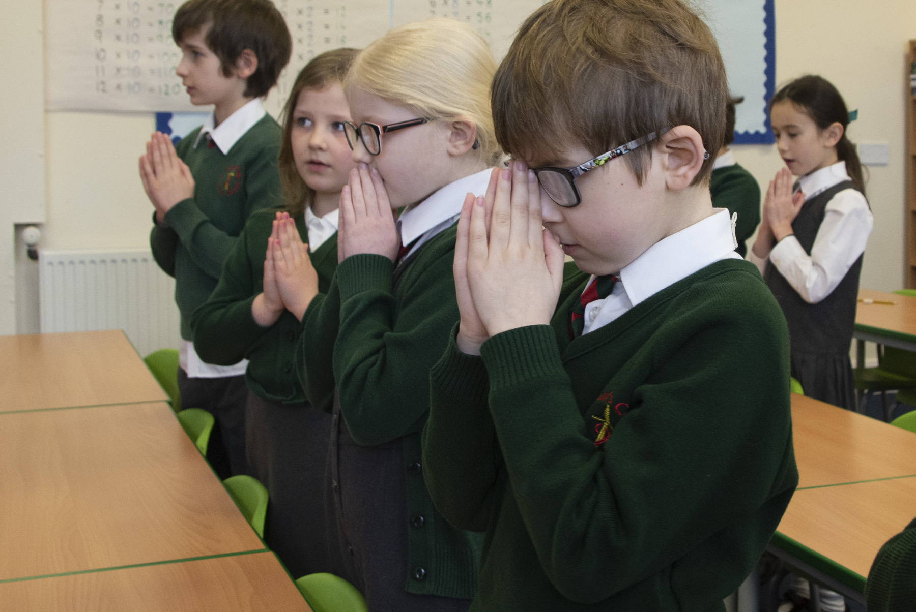 Pupils at St Alban's Catholic Primary School, a Voluntary Academy